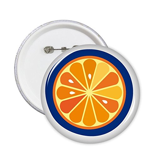 Badge bouton alphabet O orange 5pcs pour reconnaître un sac d'école