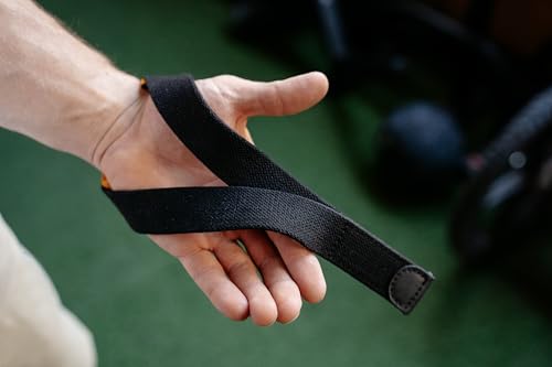 Image of WARM BODY COLD MIND V2 Lifting Wrist Straps for Weightlifting - Hand Straps for Powerlifting, Weight Lifting, Bodybuilding Functional /Cross Training, Deadlift Gym Bar, Cotton