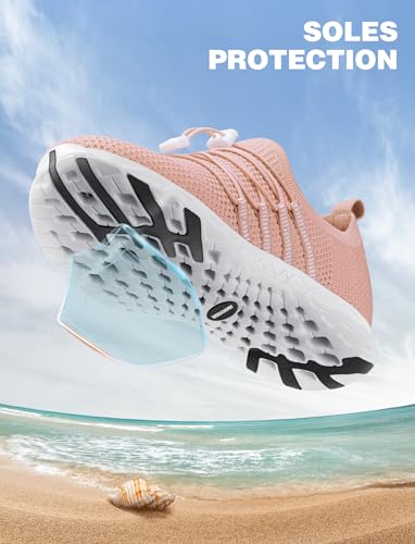 Image of SEEKWAY Mens Womens Water Shoes Quick Dry Aqua Shoes Barefoot for Beach Surf Hiking Pool Water Sports
