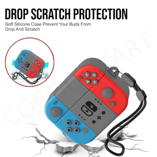 Image of Cartoon Silicone Case Cover Compatible for OnePlus Nord Buds 4 Pro (Game + Lanyard)