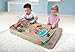 Simplay3 Portable Carry and Go Kids Race Track Toy Car Train Table, 2-Sided No Assembly for Children 3 4 5 6 7 Years Old Boys Girls, Made in USA