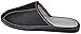 Reindeer Leather Men's Leather Slippers | Genuine Sheepskin Leather Slip-On, Odor Resistant Sole, Therapeutic Foot Bed & Traction Sole, Indoor House Sliders For Men (Black, Size 9)
