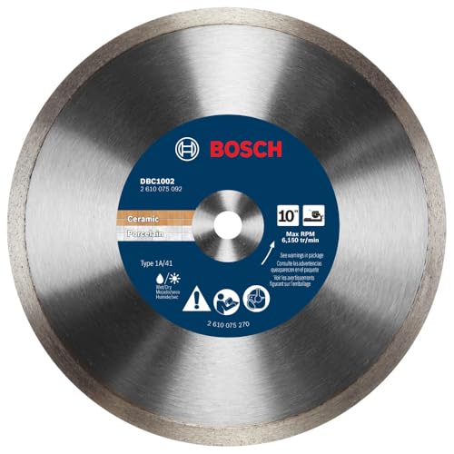 Bosch DBC1002 10 in. Premium Continuous Rim Diamond Wheel for Precise Cuts