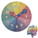マグネット おもちゃ カラフル プレゼント ギフト パズル DIY 学習 子供 遊び 教育 知育 安全 想像力 創造力 組合せ自由 勉強 保育園 幼稚園 小学生 中学生 高校生 室内遊び 親子遊び 男の子 女の子 (時計(6枚))