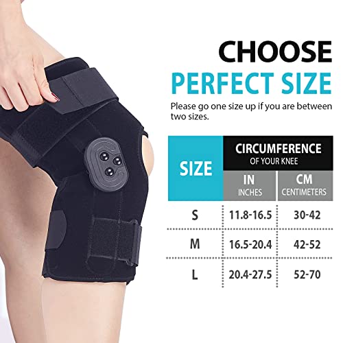 Kd Knee Brace With Locking Dials: Hinged Knee Brace With Side Stabilizers For Meniscus Tear, Arthritis Pain, Patellar Stabilization - Medical Knee Braces Support For Mcl, Acl, Post-Op Recovery #TOP5