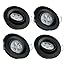 4-Pack Black 3000K