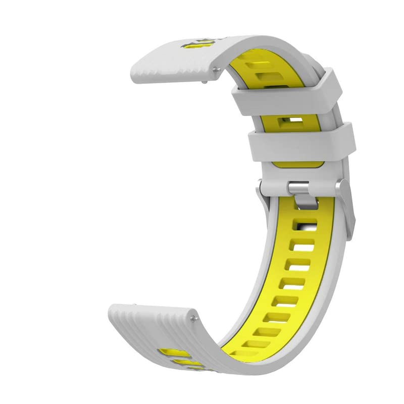 Image of Colorcase Smart Watch Strap Silicon Dual Tone Compatible with Syska Stellar SW280 Smart Watch - Dual Tone Band