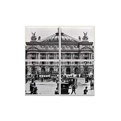 Carreaux Céramique Opéra Garnier Paris 1900 photo rare vintage ancien 40x40