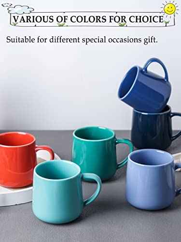 T-Ware Ceramic Mugs, Microwave Safe Mugs, Ceramic Coffee Cups, 20 Oz Coffee Mugs For Office And Home, Set Of 2, Green #TOP4