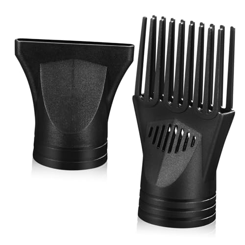 FRCOLOR 2 piezas Boquillas para Secador de Pelo con Difusor y Peine Accesorios de Plástico Resistente al para Peinados Versátiles Cabello Rizado y
