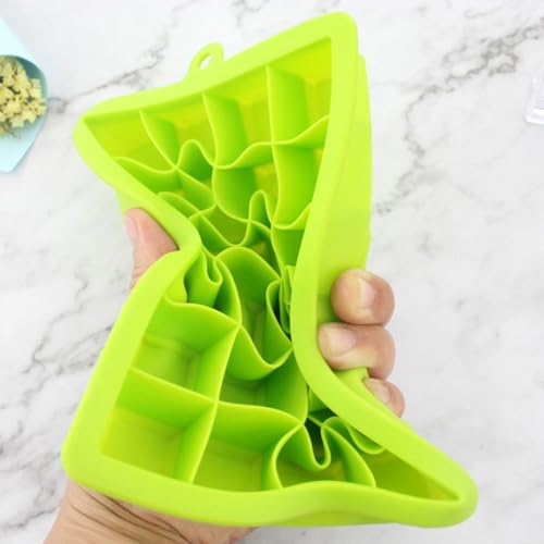 Molde de silicona para cubitos de hielo 24 cavidades con tapa 3 pzas miniatura 4