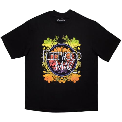 Fleetwood Mac Circle Floral Logo Limited Edition 999 Only Oversized Boxy T Shirt Size S