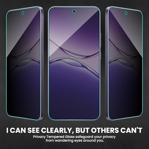 Image of ArmourPro Privacy Tempered Glass Screen Protector Compatible for Oppo F29 (6.7 Inch) with Edge-To-Edge Protector Coverage and Easy Installation kit (Pack of 2)