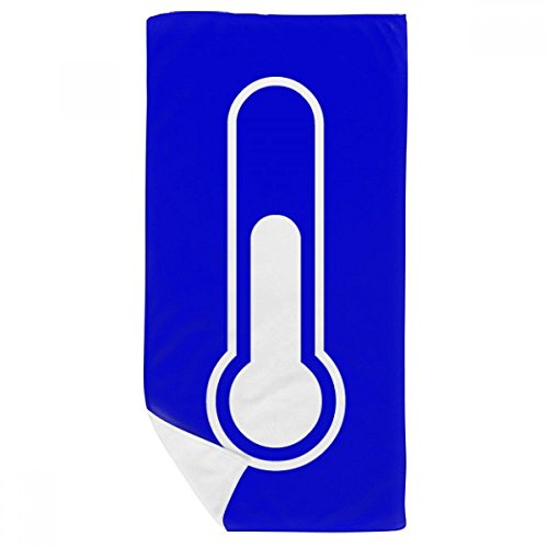 Serviette de bain 35x70cm douce anti-irritation motif bleu