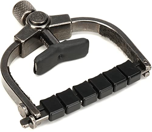 Made In The Usa Paige Clik Pc-6-Eti 6-String Guitar Capo For Acoustic And Electric Guitars With An Easy 1-Handed Adjustment With Quick-Release Button (Nickel) #TOP6