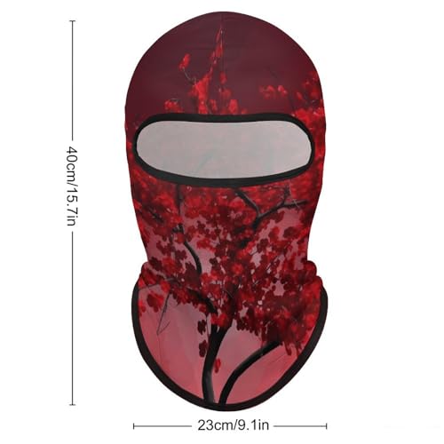 Balaclava para hombre, máscara para esquí con diseño de cerezo rojo, cubreboca para invierno, ciclismo y deportes al aire libre miniatura 2