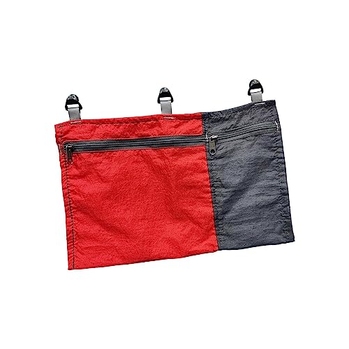 Hammock Organizador Organizador Colgante de Hamaca Portátil con Bolsillos Múltiples Bolsa Plegable Ligera Y Resistente Adecuada para Camping, Rojo