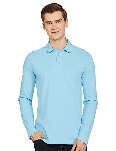 Image of United Colors of Benetton Men's Cotton Slim T-Shirt (3099J7118I Sky Blue KL)