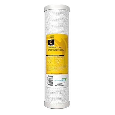 Aquatic Life 10-Inch Pre Carbon Block Replacement Filter Cartridge for RO-DI System Units for Aquarium