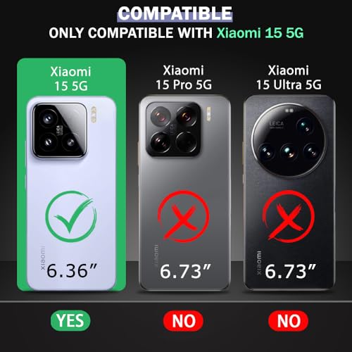 Image of TheGiftKart Tough Armor Bumper Back Cover Case for Xiaomi 15 5G | Kickstand & Ring Holder | 360 Degree Protection Back Cover Case for Xiaomi 15 5G (PC & TPU, Rotating Camera Cover, Black)