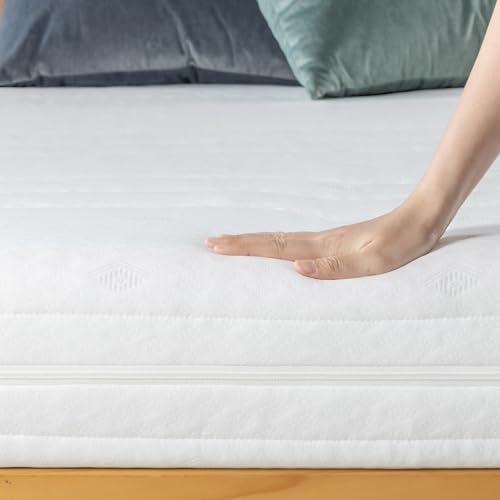 ZINUS Materasso in schiuma Comfort Cut, 160 x 190 cm, Altezza 16 cm, Materasso arrotolabile con rivestimento lavabile fino a 40 °C, OEKO-TEX, Bianco - Immagine 3