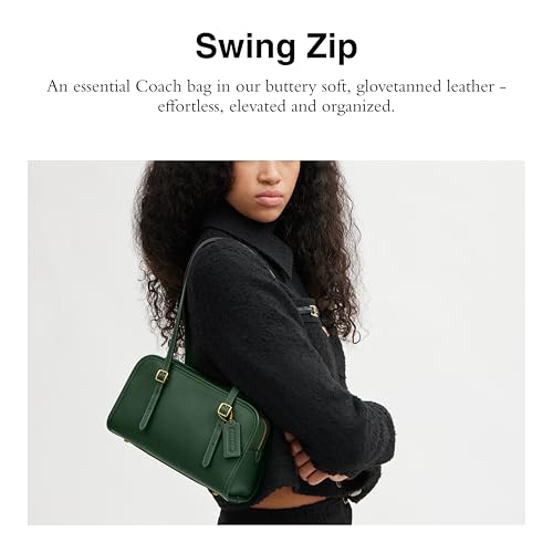Image of COACH Swing Zip Bag with Grommets