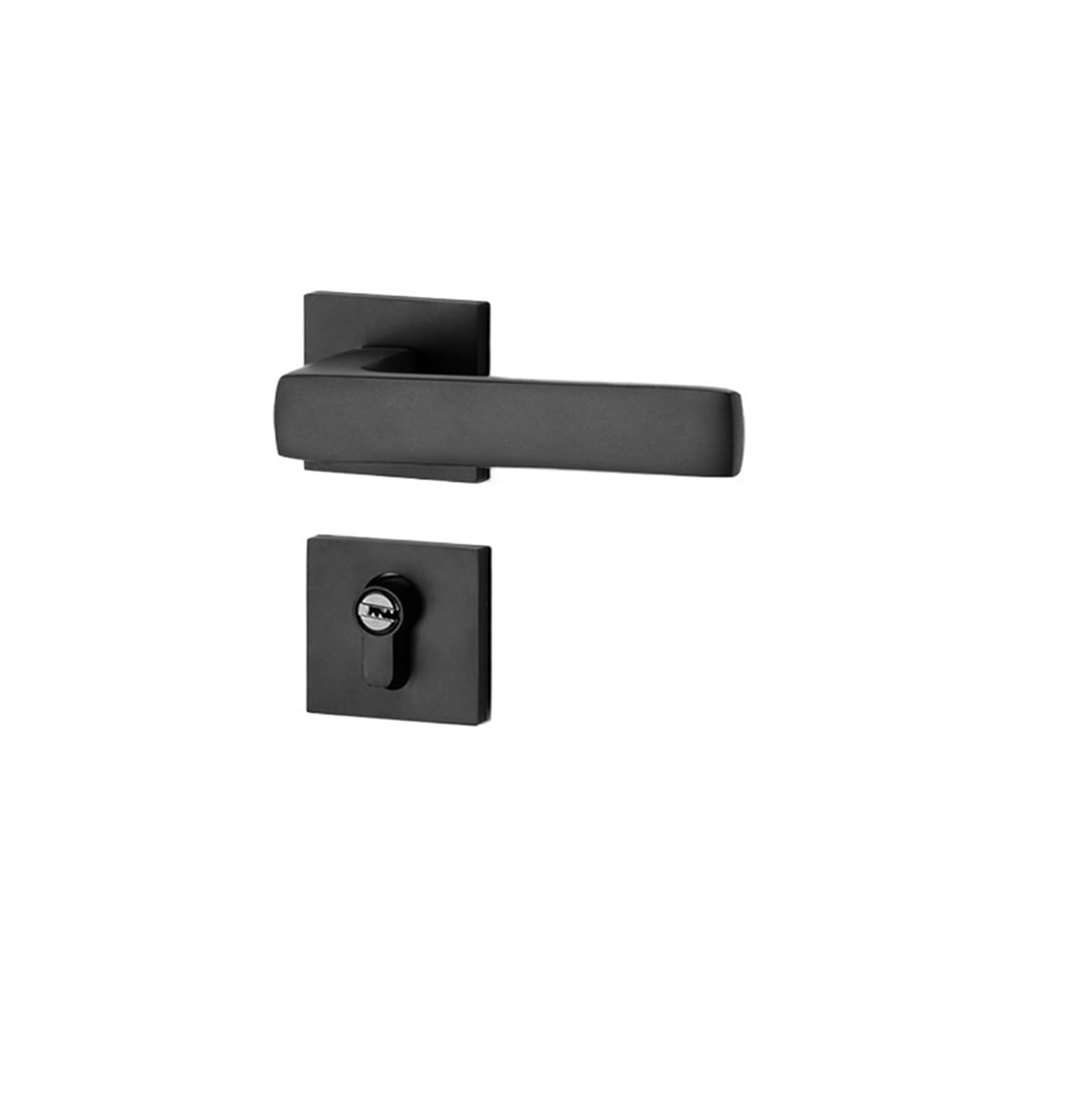 Vlalamno One Color Black Split Door Lock For Bedroom Silent, Magnetic
