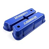 Speedmaster PCE314.1083.13 Compatible with Ford SB 289 302 351 Windsor Speedmaster Blue Aluminum Valve Covers Tall w/Hole