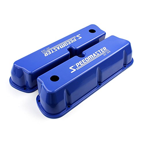 Speedmaster PCE314.1083.13 Compatible with Ford SB 289 302 351 Windsor Speedmaster Blue Aluminum Valve Covers Tall w/Hole