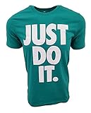 Nike Men's Just Do It Big Logo T-Shirt (Medium, Teal Green)