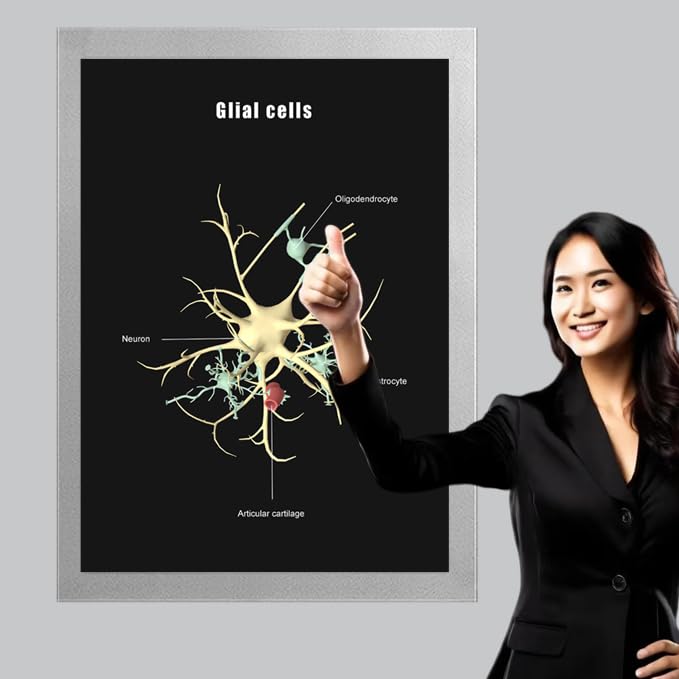 Image of Taanfu Body Educational Learning Anatomy Posters ，Glial cells Art cells Villi Anatomy Art Poster Digestive System Organs Illustration Small Intestine Physiology Anatomy Wall Art Villi