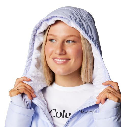 Image of Columbia Women's Omni-Heat Reflective Heavenly Hooded Hiking & Trekking Down Standard Length Jacket
