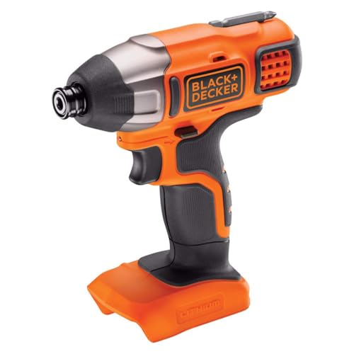 Black+Decker 18V Cordless Impact Driver - Bare Unit (Battery not Included)