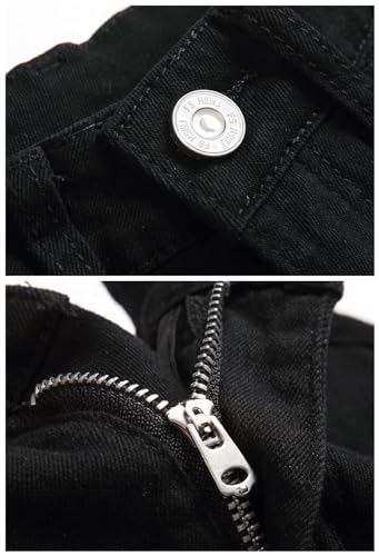 Boy's Ripped Stretch Distressed Slim Fit Jeans Skinny Fashion Denim Pants4