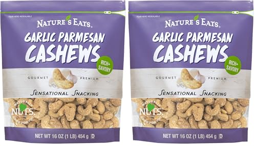 Image of Nature's Eats Garlic Parm Cashews 16oz (Pack of 2)