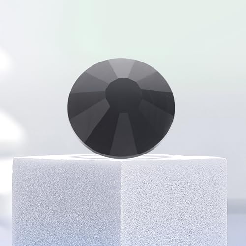 Image of Flatback Rhinestones Bulk, 14400PCS Black Rhinestones for Clothes DIY Decoration Crafts, Black, SS16, 3.8-4.0mm