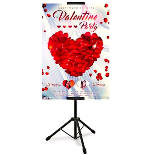 ポスターボードスタンド、両面イーゼルスタンドフロアシートスタンド三脚、屋内および屋外ボードとフォームロゴディスプレイ用に最大220cmまで調整可能な高さ調整可能な高さ 黒 1個