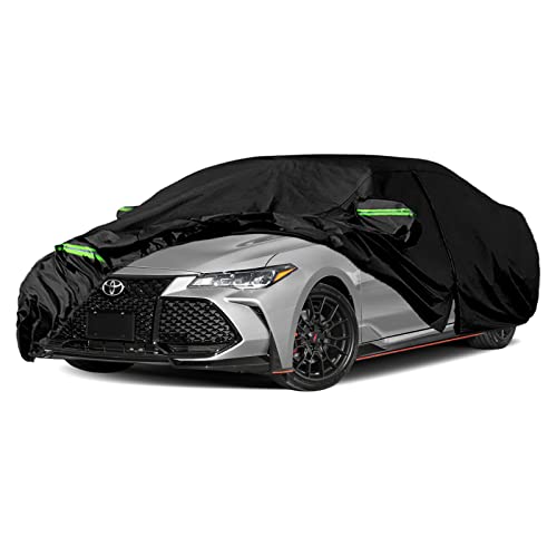 Image of sportuli Waterproof Car Covers Replace for 2005-2023 Toyota Avalon, 6 Layers All Weather Custom-fit Car Cover with Zipper Door & Windproof Bands for Snow Rain Dust Hail Protection