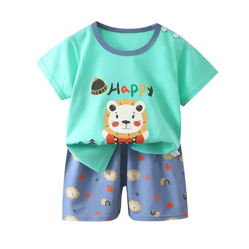 Image of LMYOVE Casual round-neck short-sleeved T-shirt and short suit summer beachwear