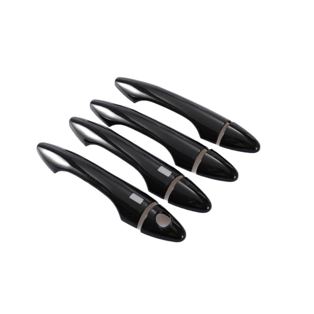 Mlhoghigd B-Handle 2Button Door Handle For For Tucson For Ix35 2009-2014 Car Door Handle Cover Bowl Sticker Styling Auto Accessories