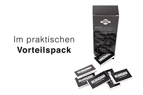 Heldenheim® 100er Pack Premium Rasierklingen für Rasiermesser und Rasierhobel | Rostfreie doppelseitige Ersatzklingen | Langlebige brechbare Rasier Klingen | Razor Blades - Image 4