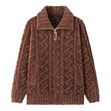 Photo Gallery wjnvfioo spessa mezza età madre maglione caldo autunno inverno giacca per donna cardigan cappotto cerniera, caramello, xxl Photo Gallery wjnvfioo spessa mezza età madre maglione caldo autunno inverno giacca per donna cardigan cappotto cerniera, caramello, xxl
