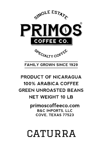 Image of 10 Lb, Single Origin Unroasted Green Coffee Beans, Specialty Grade From Single Nicaraguan Estate, Direct Trade (Caturra Varietal)