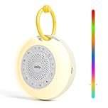 Zello Portable Pro Max White Noise Machine Baby Sleep Aid – 55+ Hour Battery, Advanced Sounds, Night Light, Smart Memory & Timer, Rechargeable for Travel