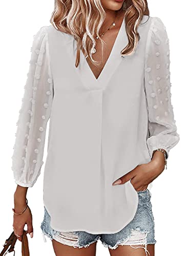 Samefar Womens Fashion Trendy Blouses Long Sleeve...