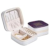  Boîte de rangement à bijoux de voyage Arthouse Sophie Conran Zaggaro Médaillon violet pour femmes et filles