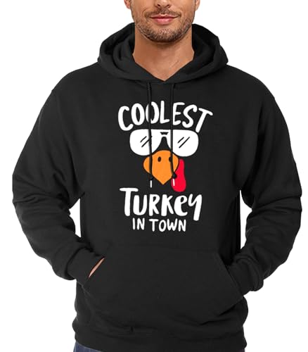 AOBUTE Mens Thanksgiving Hoodie Women Christmas Drawstring Sweatshirt4