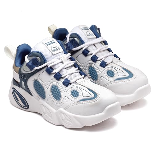 Image of ASIAN Kids VISION-01 Stylish Casual Chunky Sneakers with Laces for Boys, Trendy and Comfortable Shoes Perfect, Walking, and Outdoor Play, Lightweight and Durable Design Suitable for Kids