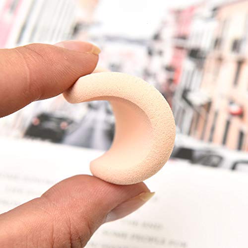 Monrocco 12PC/Set Women's Round Soft Makeup Beauty Eye Face Foundation Blender Facial Smooth Powder Puff Cosmetics Blush Applicators Sponges Use for Dry and Wet
