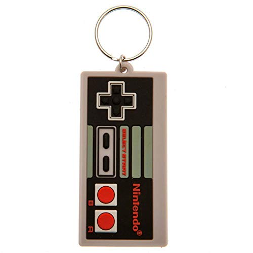 Pyramid International - Llavero de goma Nintendo Nes Controller, multicolor, 4 x 6 x 1,3 cm (RK38706C)